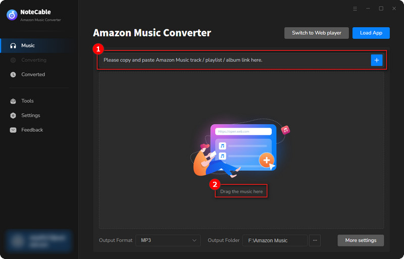 add amazon songs to notecable