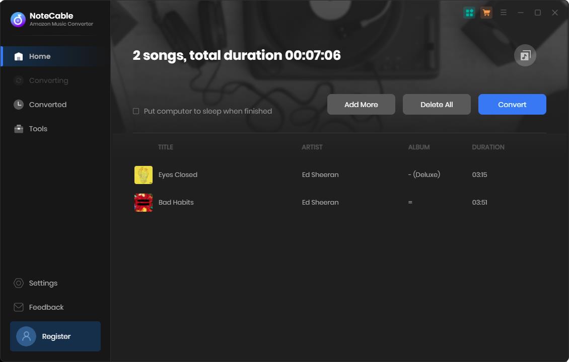 convert multiple amazon music to convert