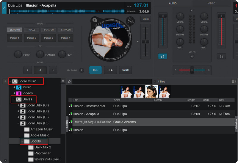 add spotify to virtual dj