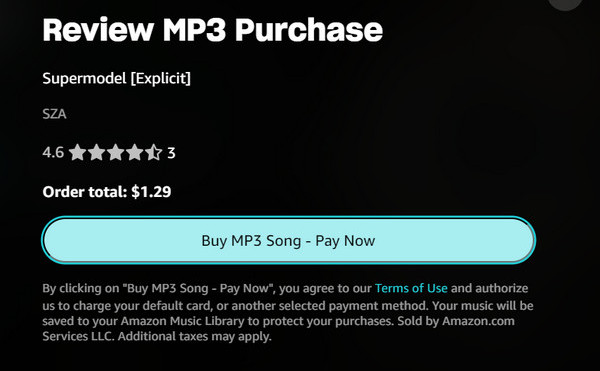 confirm buy mp3 amazon music