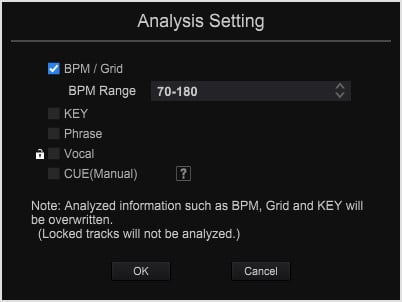 analyze spotify imported to rekordbox