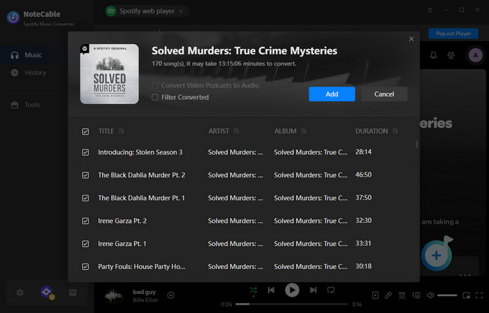 download podcast from spotify