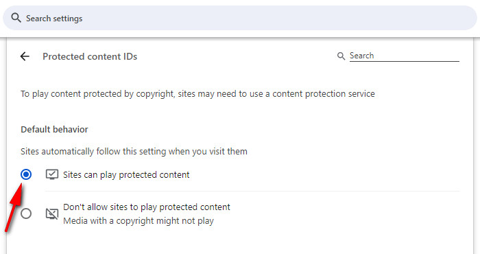 enable protected content in chrome