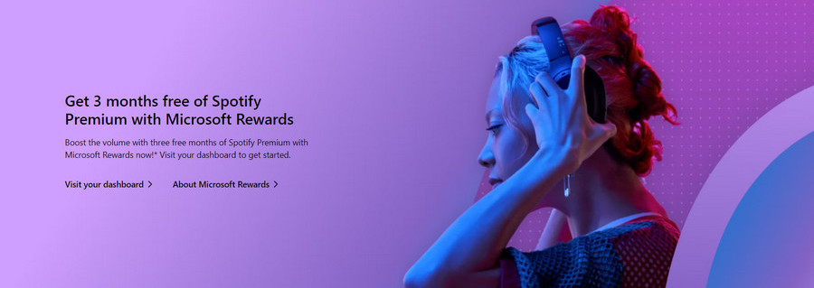 get spotify premium for free with microsoft rewards