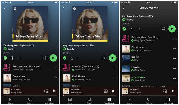 spotify downloads on iphone