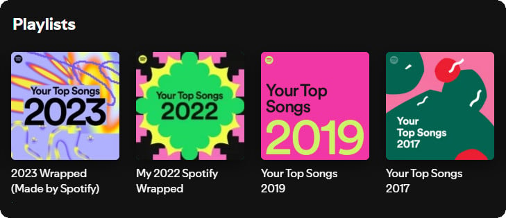 previous spotify wrapped