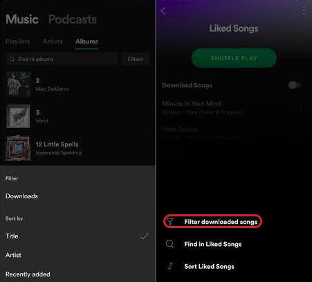 find spotify downloads on android or iphone