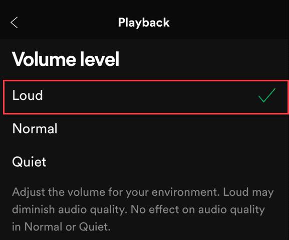 spotify volume level
