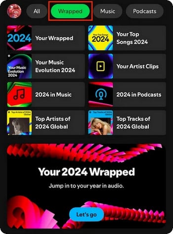 spotify wrapped on phone