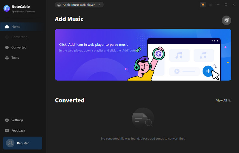 register NoteCable Atunes Music Converter