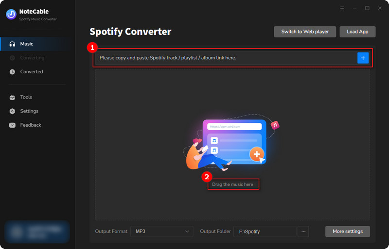 voeg spotify-nummers toe aan notecable