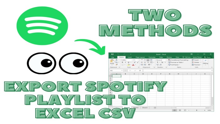 export spotify playlists to excel
