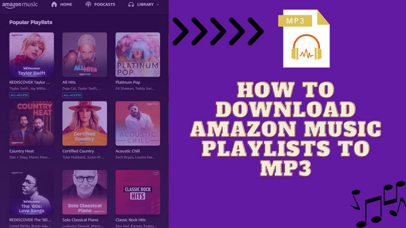 download amazon music playlists to mp3