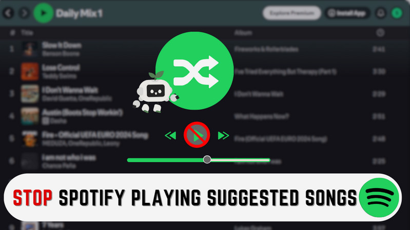 stop playing spotify suggested songs