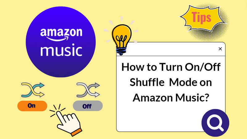 turn on or off shuffle on amazon music